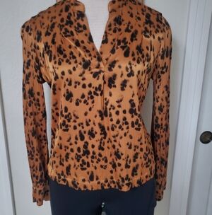 Cloth & Stone Animal Print Blouse